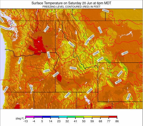 NW USA weather map - click to go back to main thumbnail page