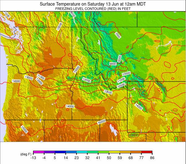 NW USA weather map - click to go back to main thumbnail page