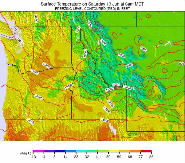 NW USA weather map - click to go back to main thumbnail page