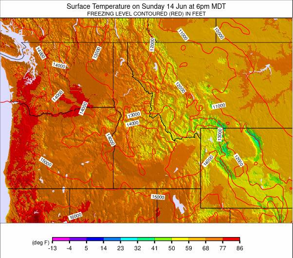 NW USA weather map - click to go back to main thumbnail page