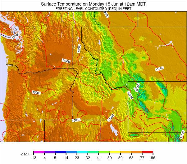 NW USA weather map - click to go back to main thumbnail page