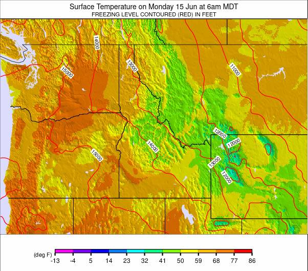 NW USA weather map - click to go back to main thumbnail page