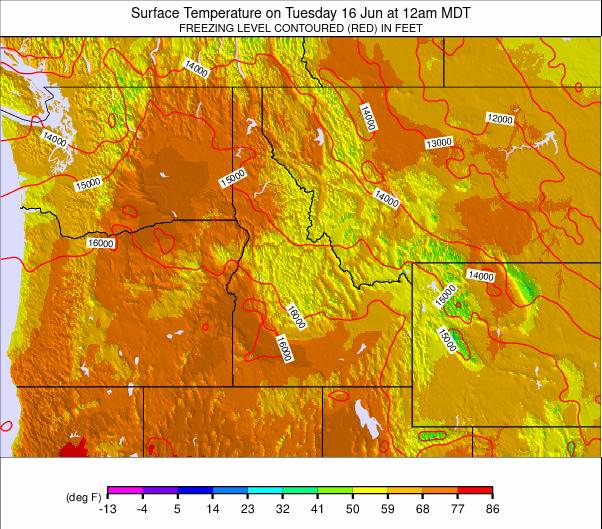 NW USA weather map - click to go back to main thumbnail page
