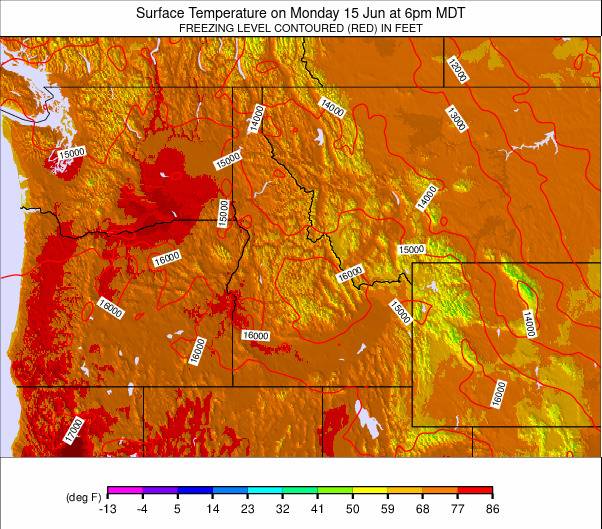 NW USA weather map - click to go back to main thumbnail page