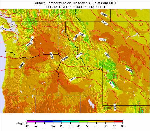 NW USA weather map - click to go back to main thumbnail page