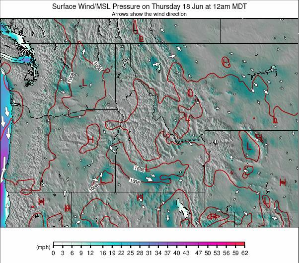 NW USA weather map - click to go back to main thumbnail page