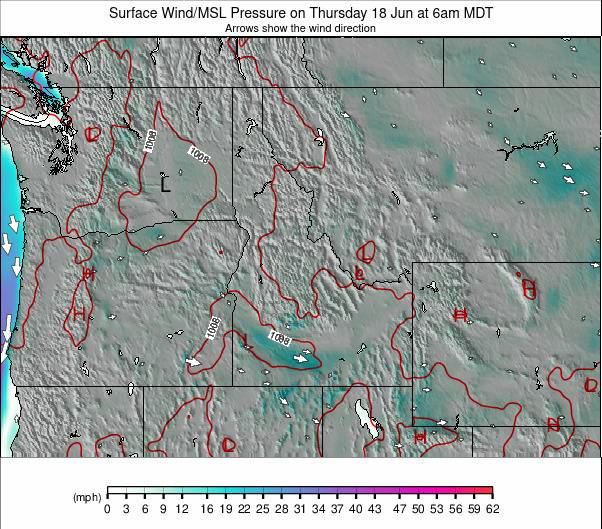 NW USA weather map - click to go back to main thumbnail page