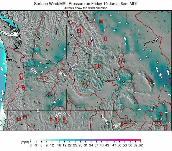 NW USA weather map - click to go back to main thumbnail page