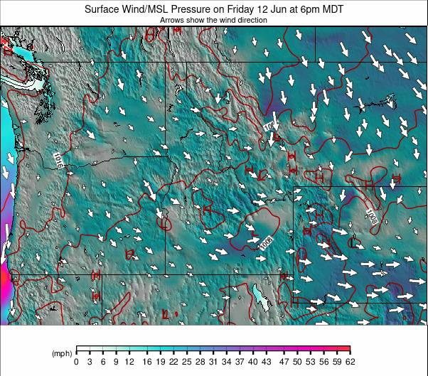 NW USA weather map - click to go back to main thumbnail page