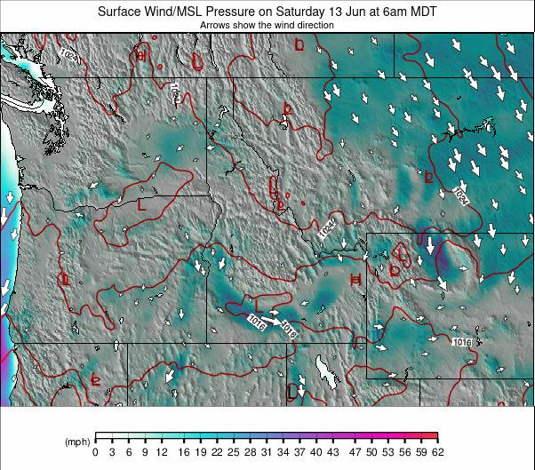 NW USA weather map - click to go back to main thumbnail page