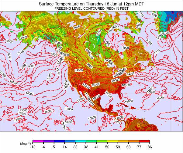 North America weather map - click to go back to main thumbnail page