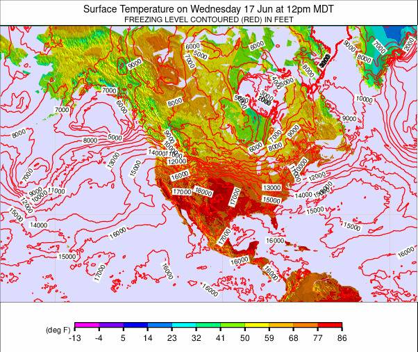 North America weather map - click to go back to main thumbnail page