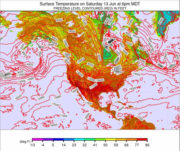 North America weather map - click to go back to main thumbnail page