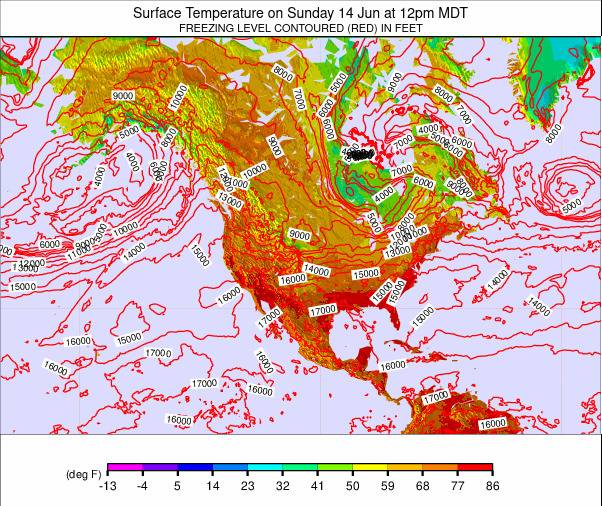 North America weather map - click to go back to main thumbnail page