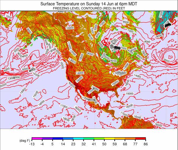 North America weather map - click to go back to main thumbnail page