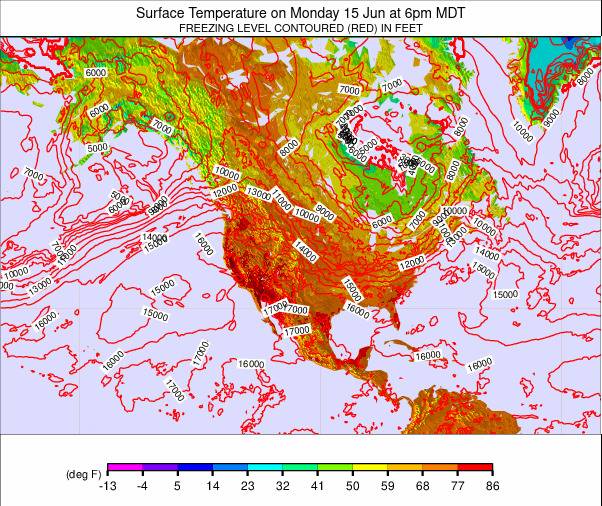 North America weather map - click to go back to main thumbnail page