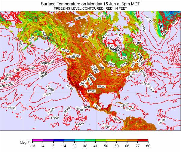 North America weather map - click to go back to main thumbnail page
