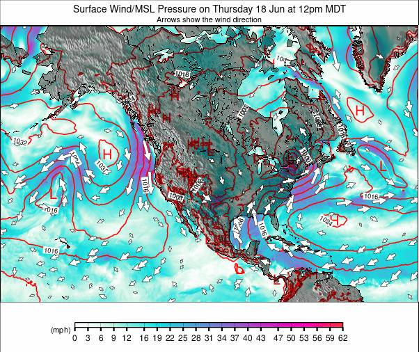 North America weather map - click to go back to main thumbnail page