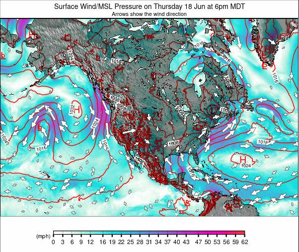 North America weather map - click to go back to main thumbnail page