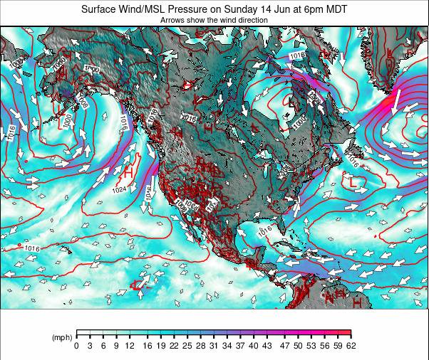 North America weather map - click to go back to main thumbnail page