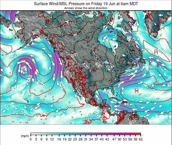 North America weather map - click to go back to main thumbnail page