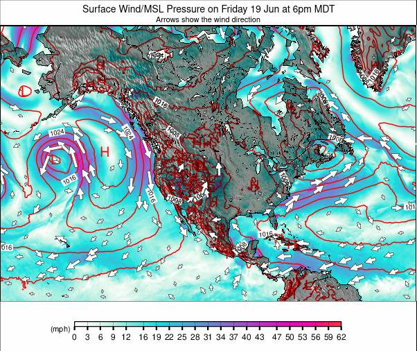North America weather map - click to go back to main thumbnail page