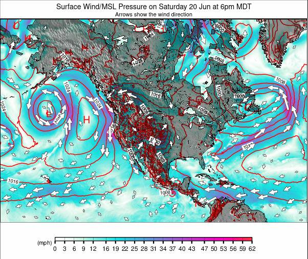 North America weather map - click to go back to main thumbnail page