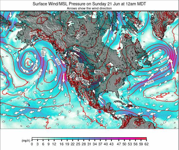 North America weather map - click to go back to main thumbnail page