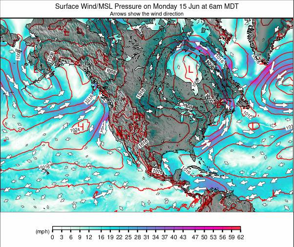 North America weather map - click to go back to main thumbnail page