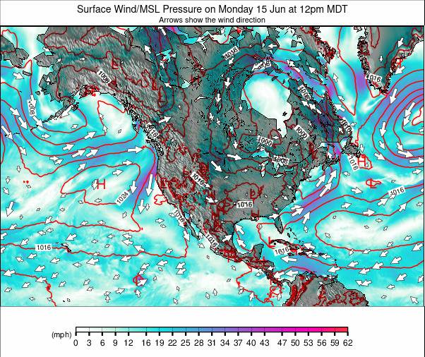 North America weather map - click to go back to main thumbnail page