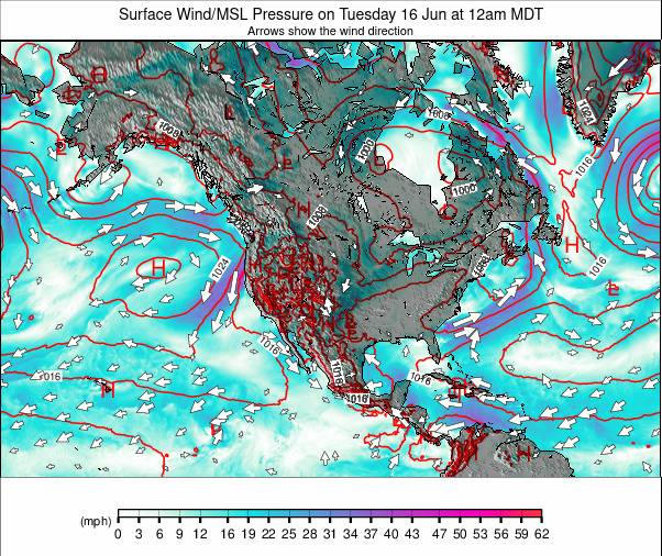 North America weather map - click to go back to main thumbnail page