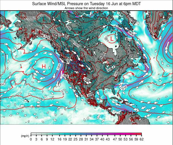 North America weather map - click to go back to main thumbnail page