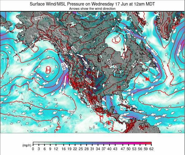 North America weather map - click to go back to main thumbnail page