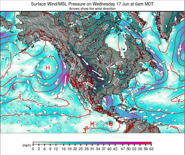 North America weather map - click to go back to main thumbnail page