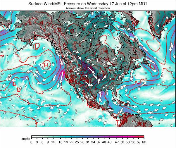 North America weather map - click to go back to main thumbnail page