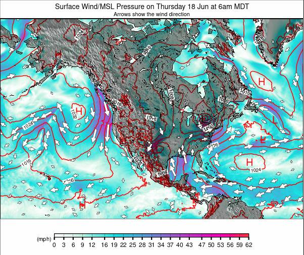 North America weather map - click to go back to main thumbnail page