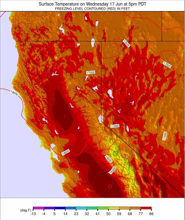 North California weather map - click to go back to main thumbnail page