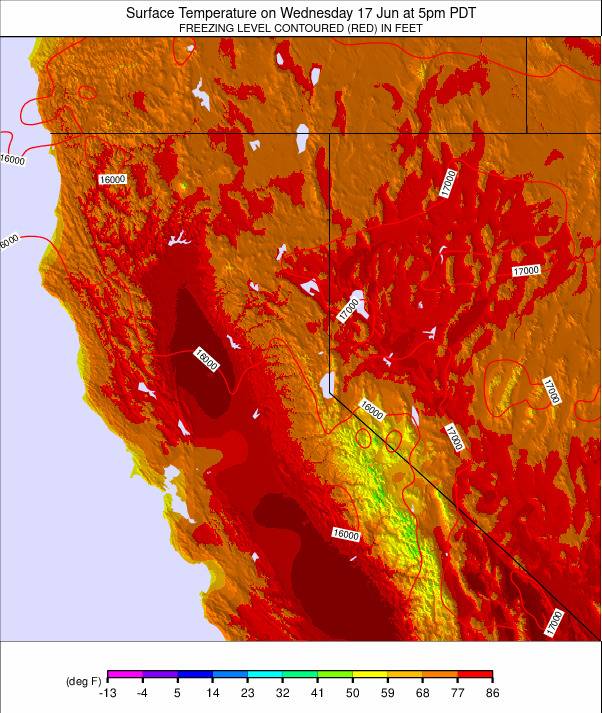 North California weather map - click to go back to main thumbnail page