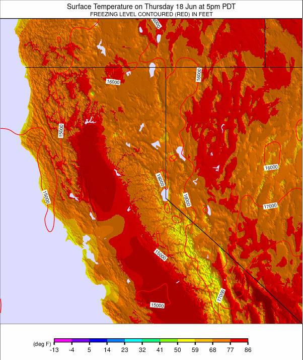 North California weather map - click to go back to main thumbnail page