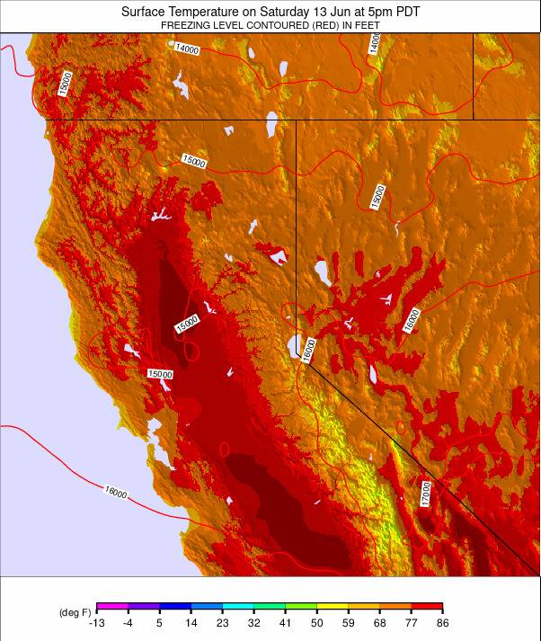 North California weather map - click to go back to main thumbnail page
