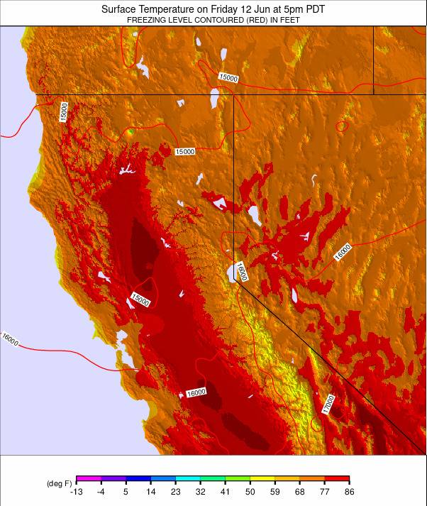 North California weather map - click to go back to main thumbnail page