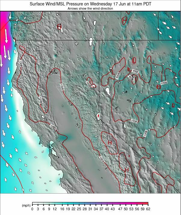 North California weather map - click to go back to main thumbnail page