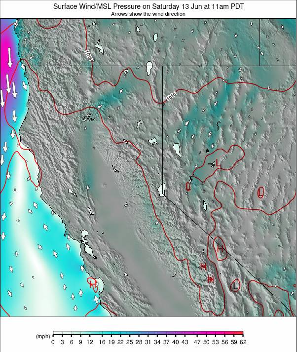 North California weather map - click to go back to main thumbnail page