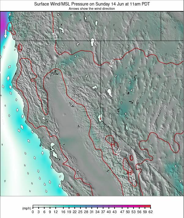 North California weather map - click to go back to main thumbnail page