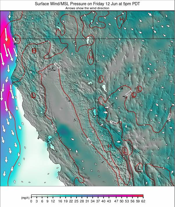North California weather map - click to go back to main thumbnail page