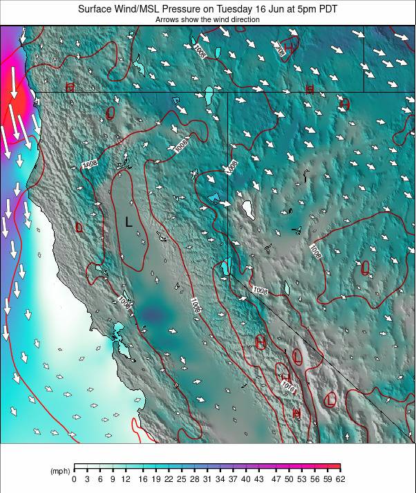 North California weather map - click to go back to main thumbnail page