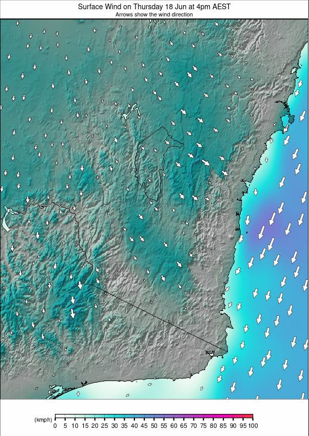 New South Wales weather map - click to go back to main thumbnail page