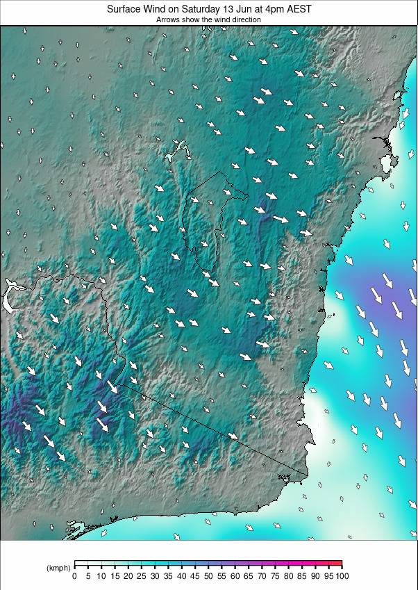 New South Wales weather map - click to go back to main thumbnail page