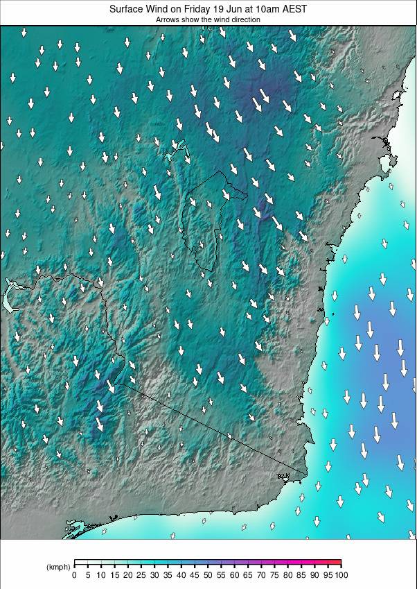 New South Wales weather map - click to go back to main thumbnail page