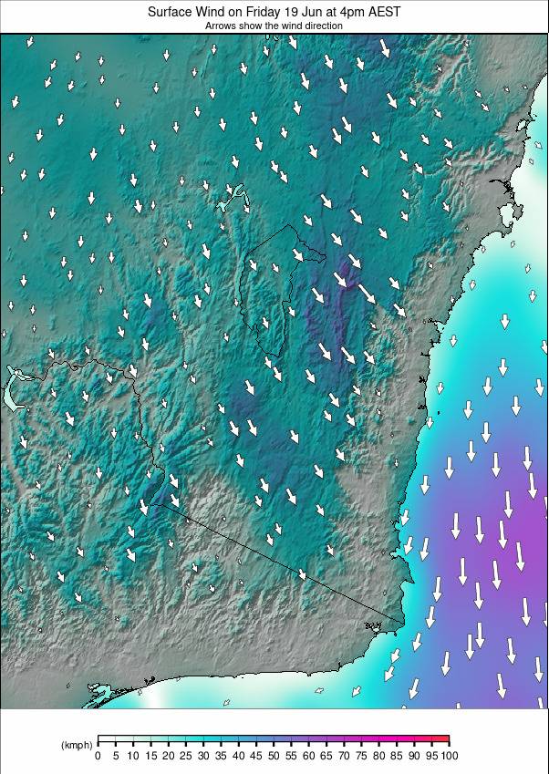 New South Wales weather map - click to go back to main thumbnail page